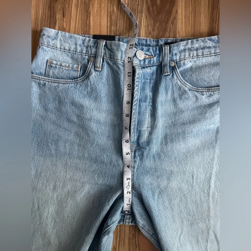 BLANKNYC The Baxter Ribcage Straight Leg High Rise Button Fly Women  Jeans 28